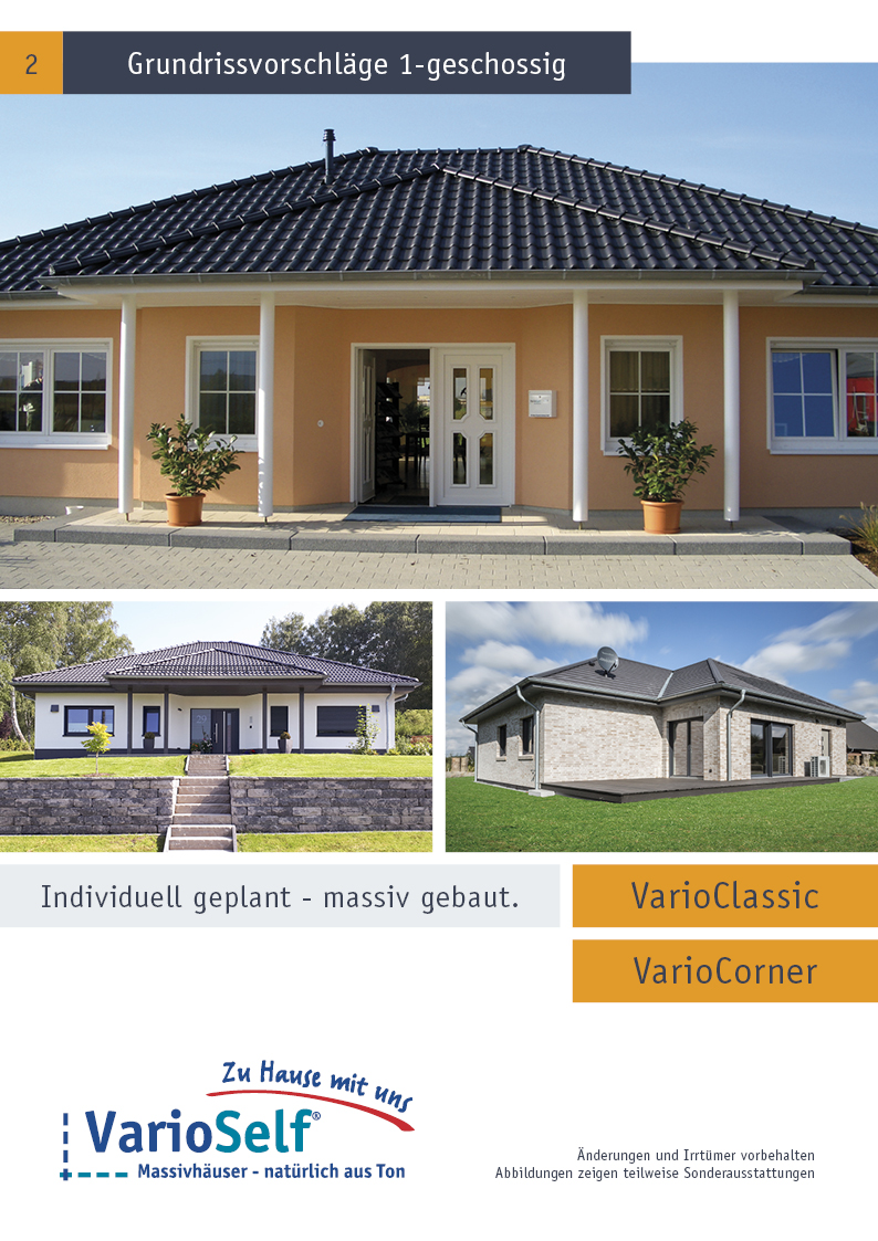 Grundrissvorschläge 1-geschossig